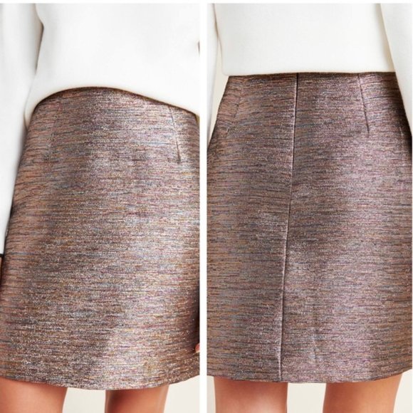 NWT Anthropologie Annalee Shimmer Mini Skirt - Picture 5 of 5